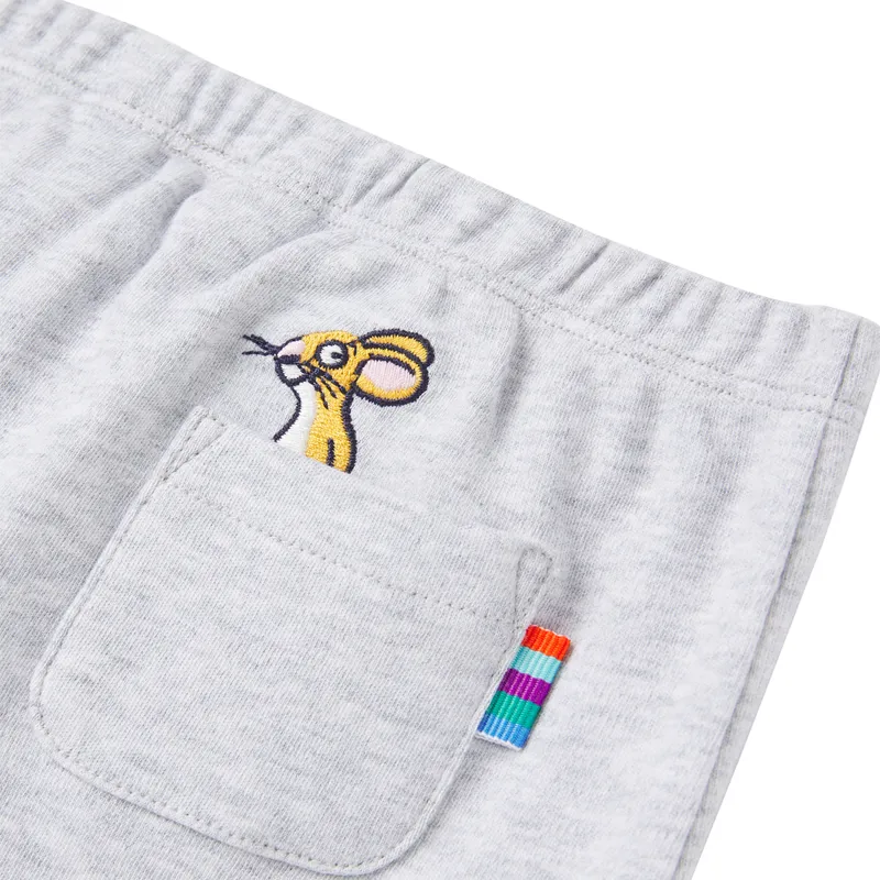 Joules Gruffalo Grove Cotton Trousers - Grey Marl Gruffalo-3